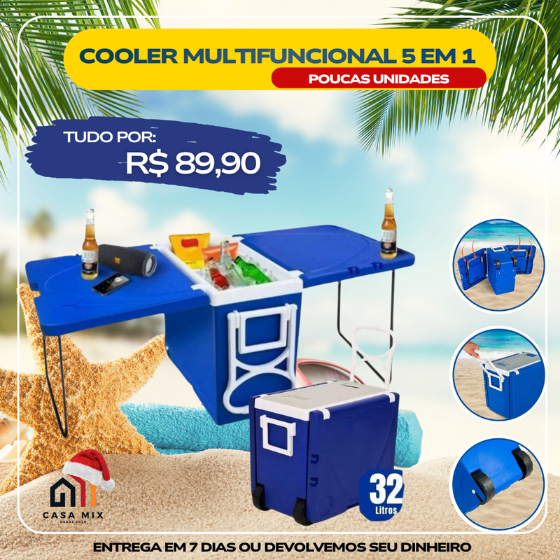 COOLER MULTIFUNCIONAL 5 EM 1 – 32 LITROS TOY