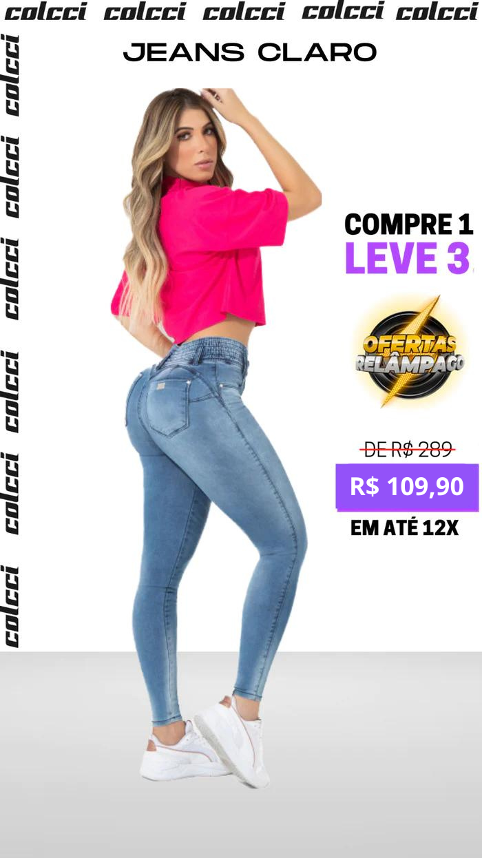 [PREÇO DE ATACADO] CALÇA JEANS LIPOJEANS COLCCI - COMPRE 1 LEVE 3